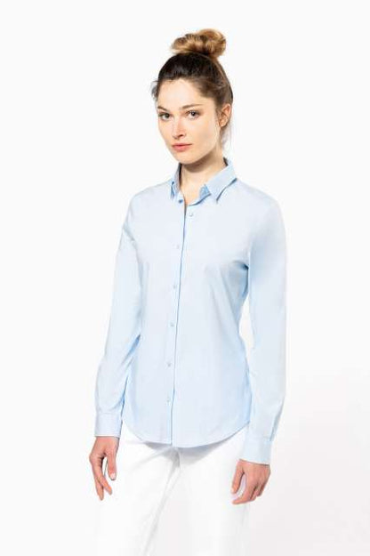 LADIES' LONG-SLEEVED STRETCH SHIRT