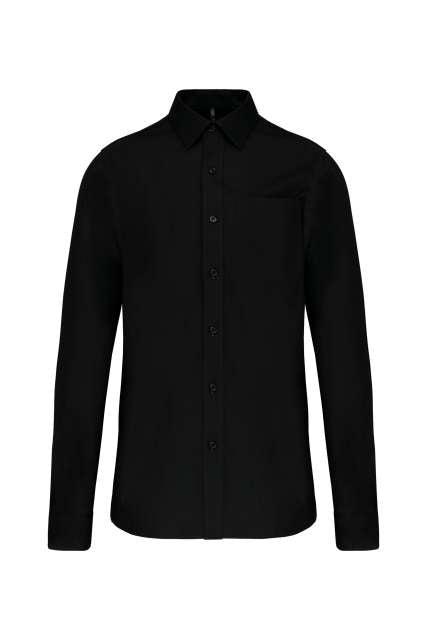 MEN'S LONG-SLEEVED COTTON POPLIN SHIRT