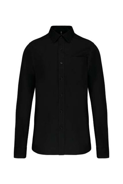 MEN'S LONG-SLEEVED COTTON POPLIN SHIRT