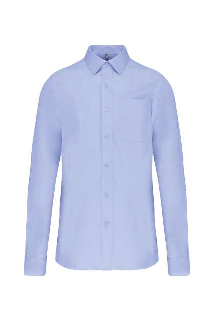 MEN'S LONG-SLEEVED COTTON POPLIN SHIRT