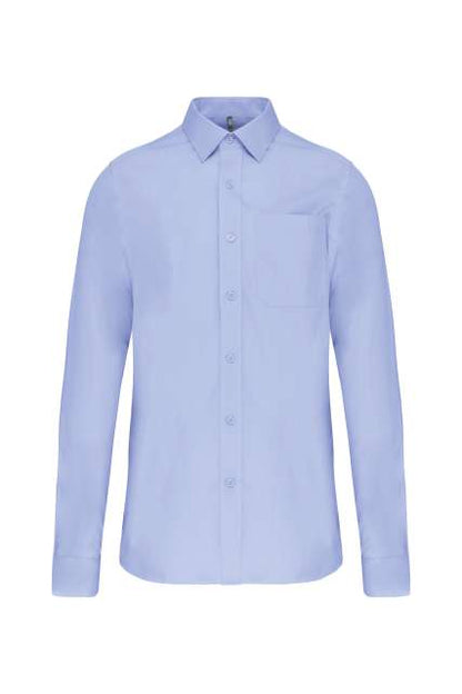 MEN'S LONG-SLEEVED COTTON POPLIN SHIRT