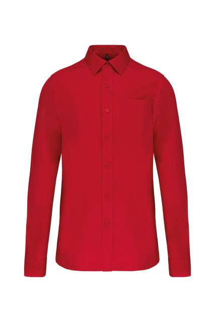 MEN'S LONG-SLEEVED COTTON POPLIN SHIRT