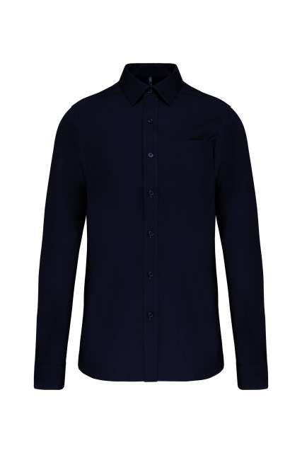 MEN'S LONG-SLEEVED COTTON POPLIN SHIRT