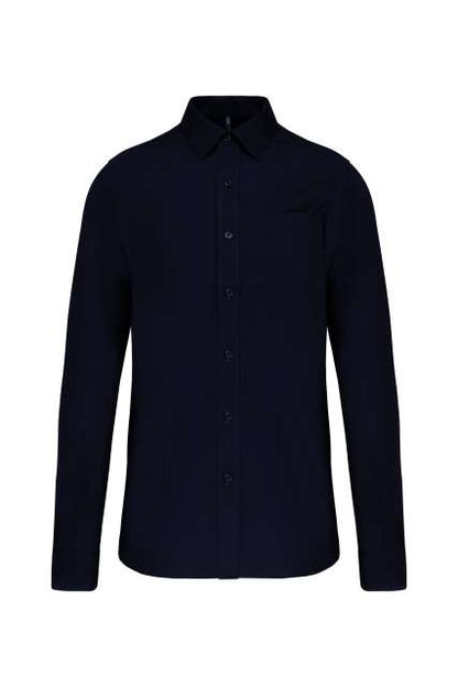 MEN'S LONG-SLEEVED COTTON POPLIN SHIRT