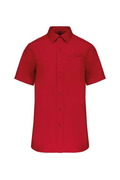 MEN'S SHORT-SLEEVED COTTON POPLIN SHIRT