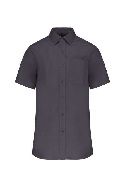MEN'S SHORT-SLEEVED COTTON POPLIN SHIRT