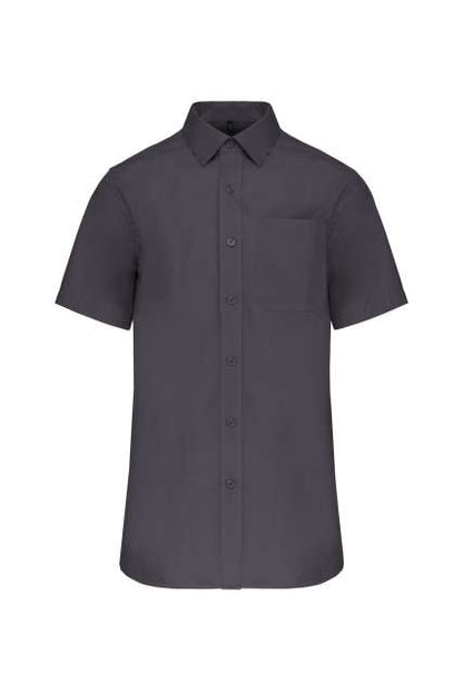 MEN'S SHORT-SLEEVED COTTON POPLIN SHIRT