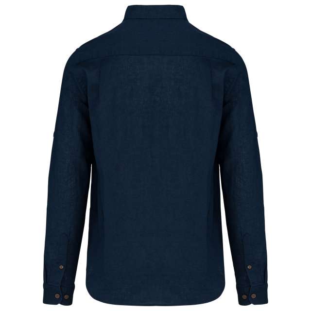 MEN'S LONG SLEEVE LINEN AND COTTON SHIRT