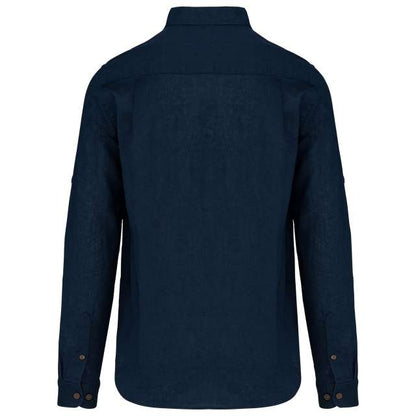 MEN'S LONG SLEEVE LINEN AND COTTON SHIRT