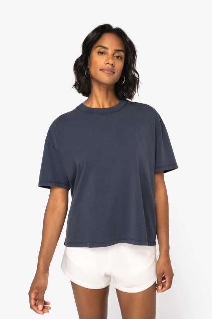 LADIES’ OVERSIZE WASHED EFFECT T-SHIRT