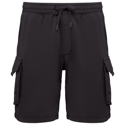 MEN’S FRENCH TERRY WASHED EFFECT CARGO SHORTS