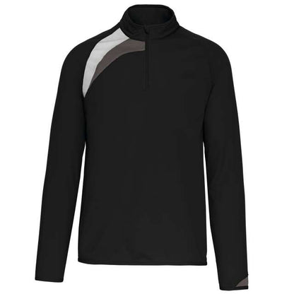 ADULTS' ZIP NECK TRAINING TOP