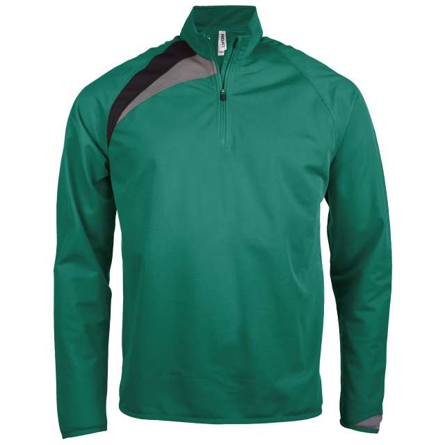 ADULTS' ZIP NECK TRAINING TOP