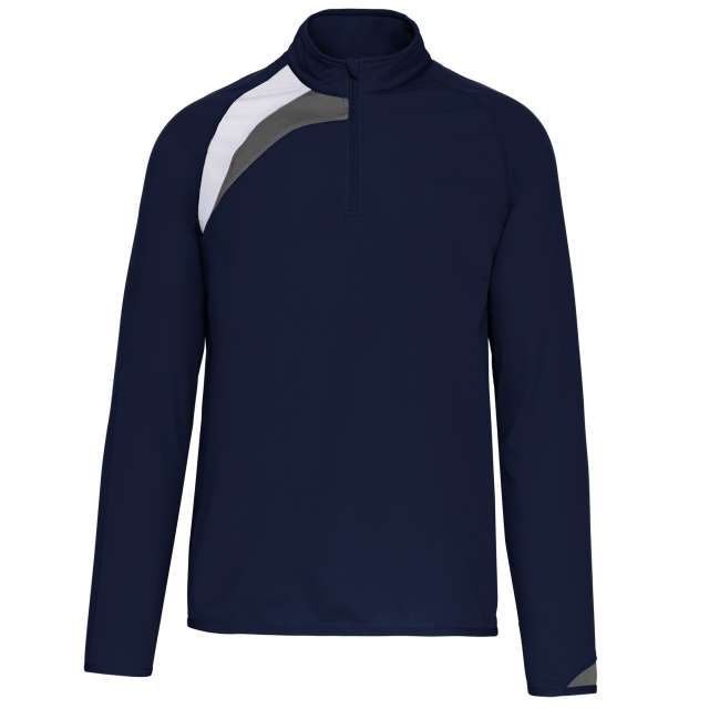 ADULTS' ZIP NECK TRAINING TOP