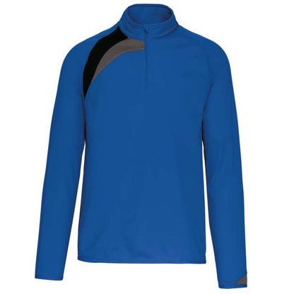 ADULTS' ZIP NECK TRAINING TOP
