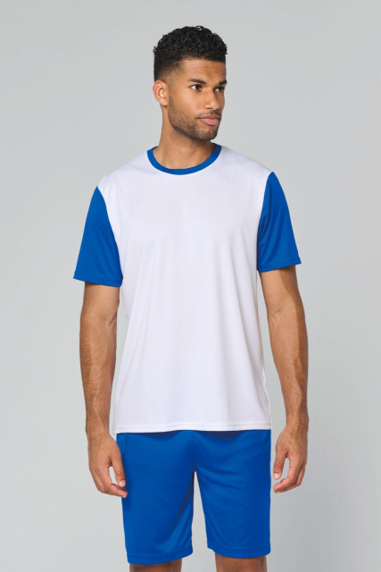 ADULTS' BICOLOUR SHORT-SLEEVED T-SHIRT